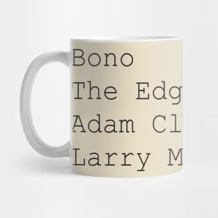 Personel of U2 Mug